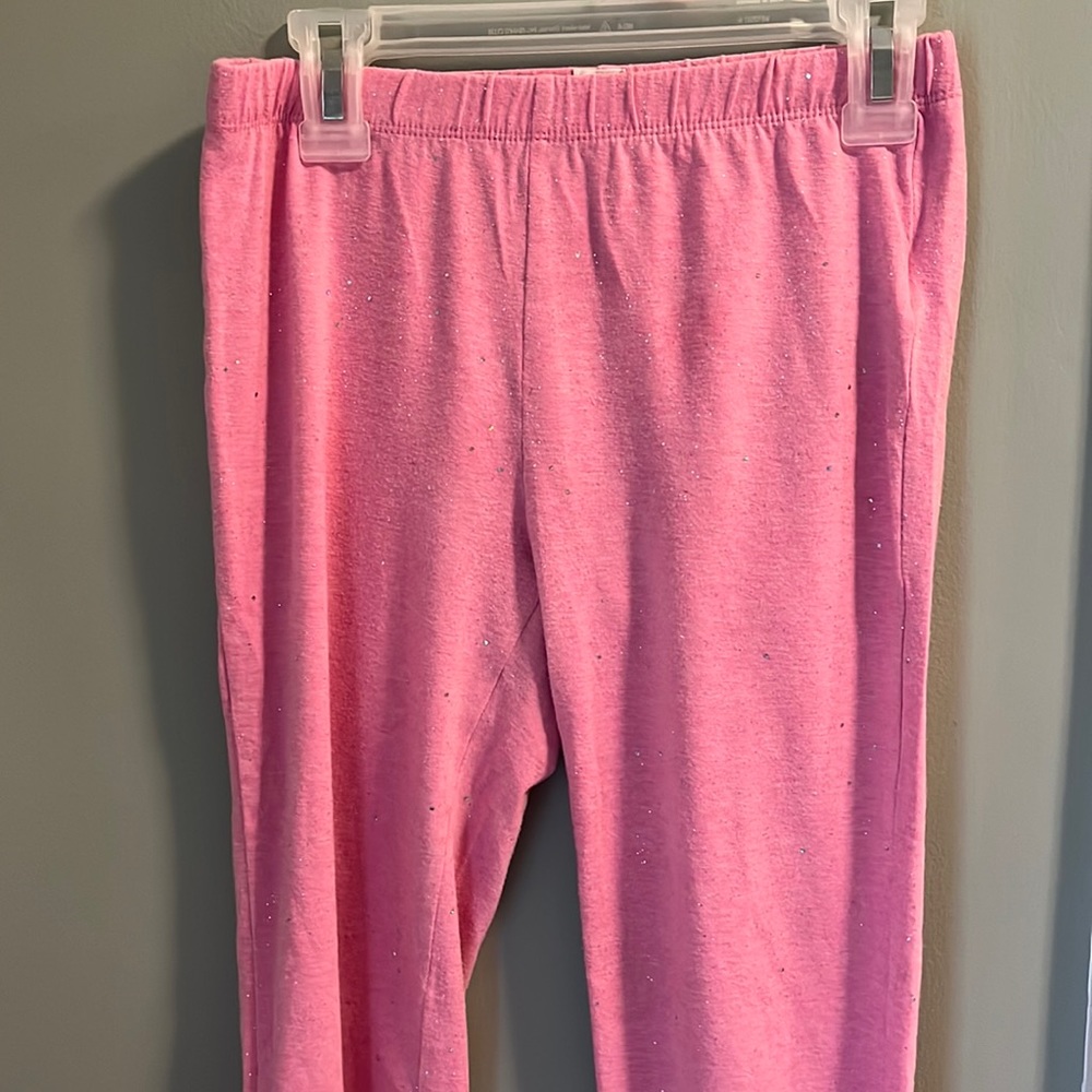 Pink glittery pants. From Gap kids. Size 12 or XL girls. Never worn and ironed.